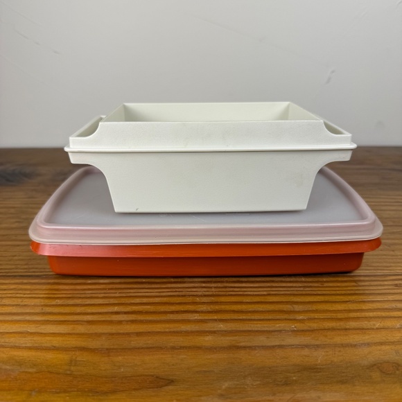 Vintage Tupperware Butter Dish + Rectangular Container | Modular Kitchen Set - Picture 13 of 13